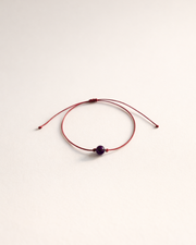 Pulsera de amatista incluida con vela Calma