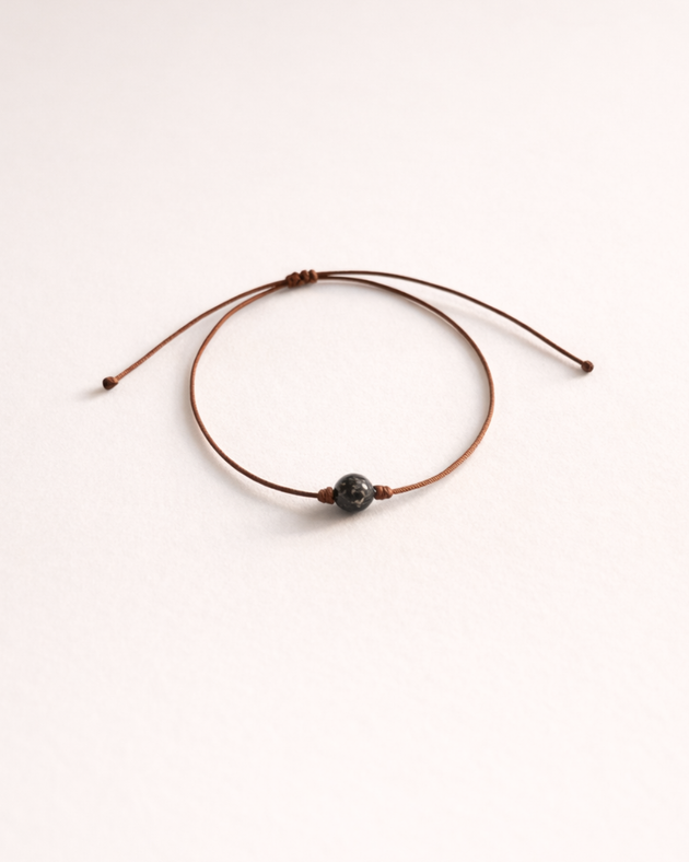 Pulsera de pirita y citrino incluida con vela Expansión